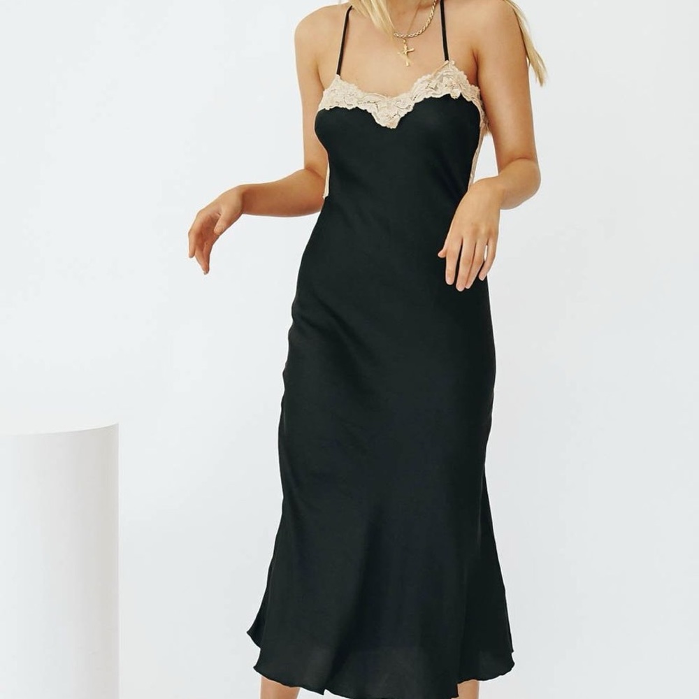 VRG GRL Learn French Slip midi dress (XS/S) NWT